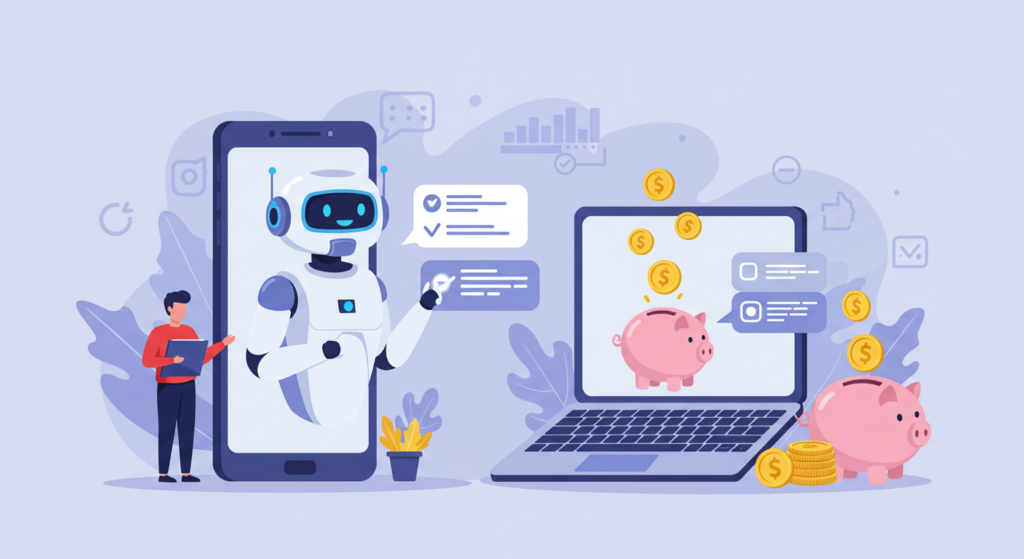 1- Chatbots de IA para Afiliados gerando vendas passivas e automação de atendimento.